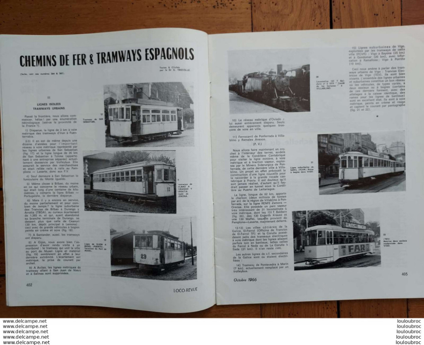 LOCO REVUE N°266 DE 1966 AMATEURS DE CHEMINS DE FER ET DE MODELISME PARFAIT ETAT - Trains