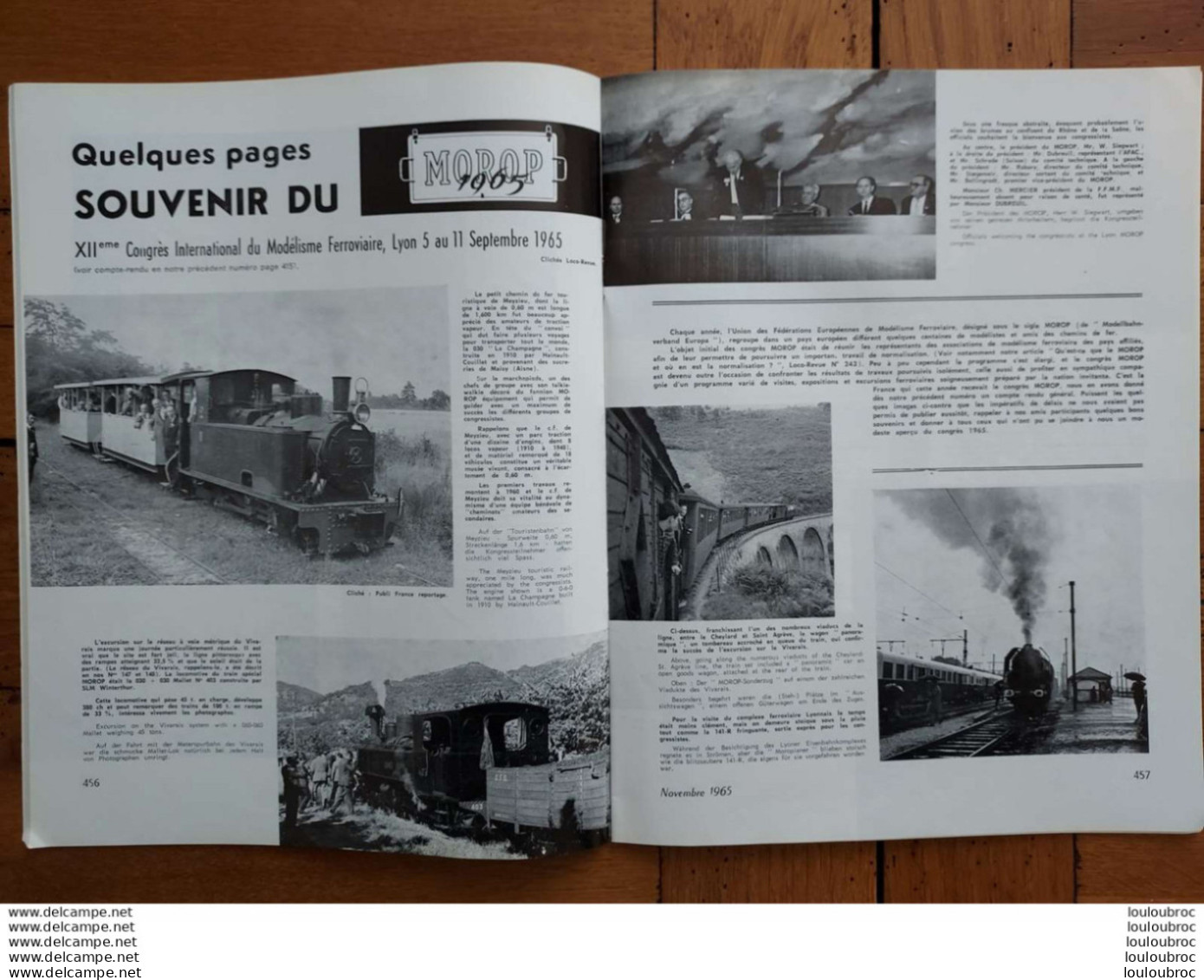 LOCO REVUE N°256 DE 1965 AMATEURS DE CHEMINS DE FER ET DE MODELISME PARFAIT ETAT - Trains