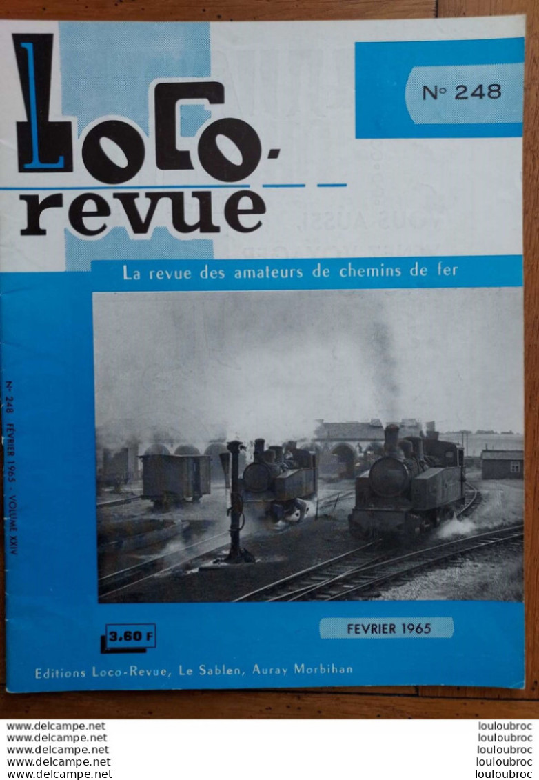 LOCO REVUE N°248 DE 1965 AMATEURS DE CHEMINS DE FER ET DE MODELISME PARFAIT ETAT - Trenes