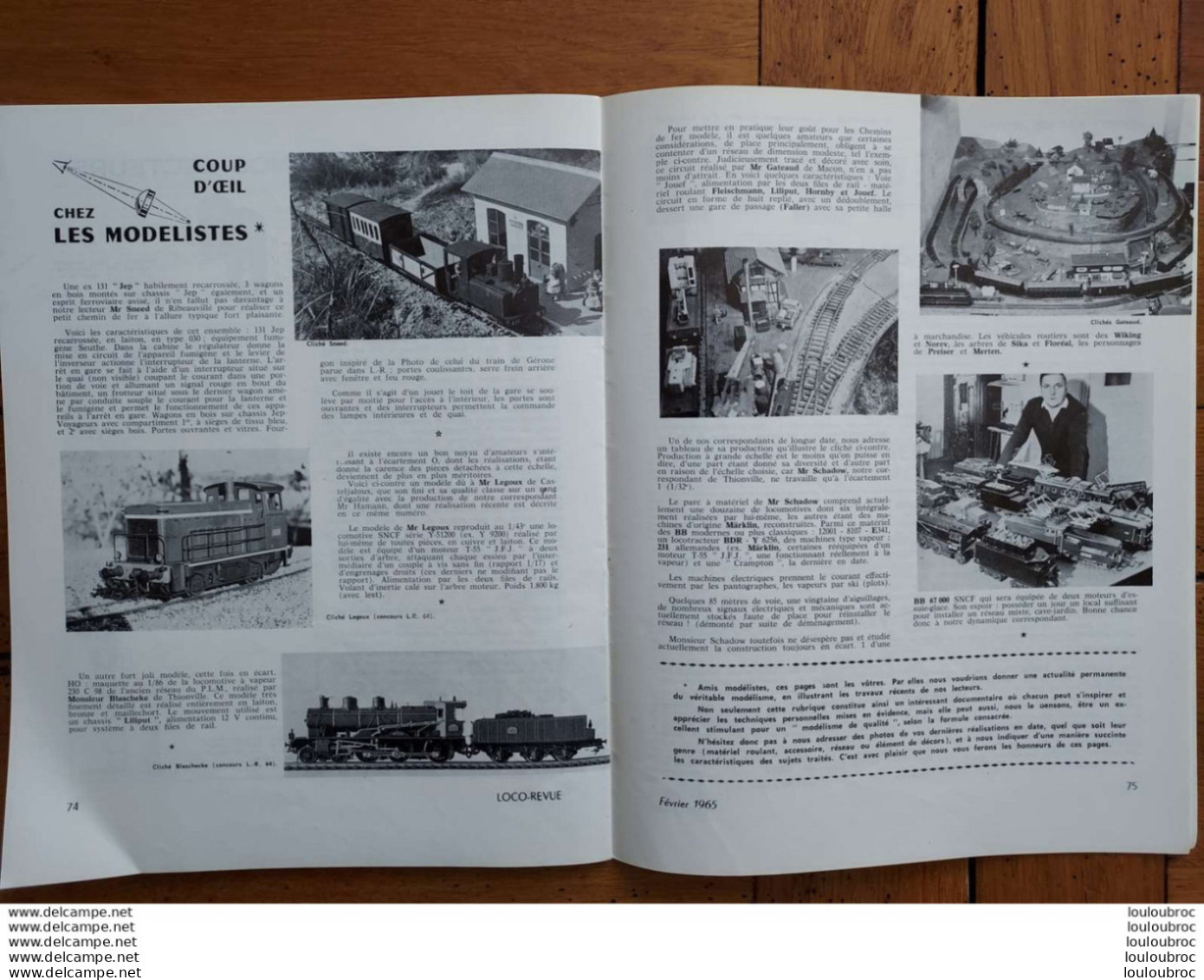 LOCO REVUE N°248 DE 1965 AMATEURS DE CHEMINS DE FER ET DE MODELISME PARFAIT ETAT - Trenes