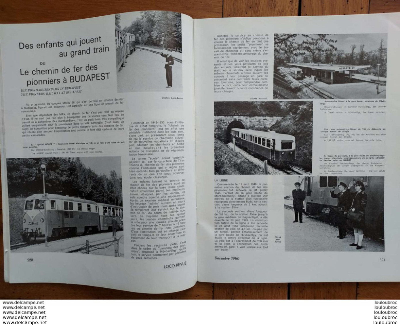 LOCO REVUE N°268 DE 1966 AMATEURS DE CHEMINS DE FER ET DE MODELISME PARFAIT ETAT - Treni