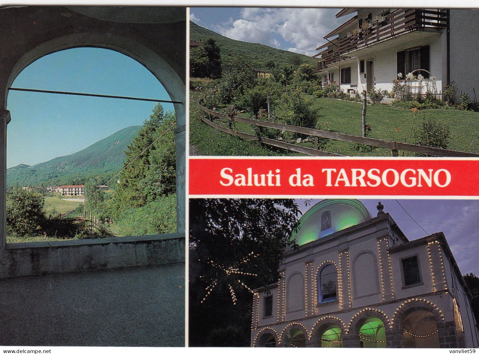 TARSOGNO-PARMA-SALUTI DA..- CARTOLINA VERA FOTOGRAFIA VIAGGIATA IL 20-7-1996 - Parma