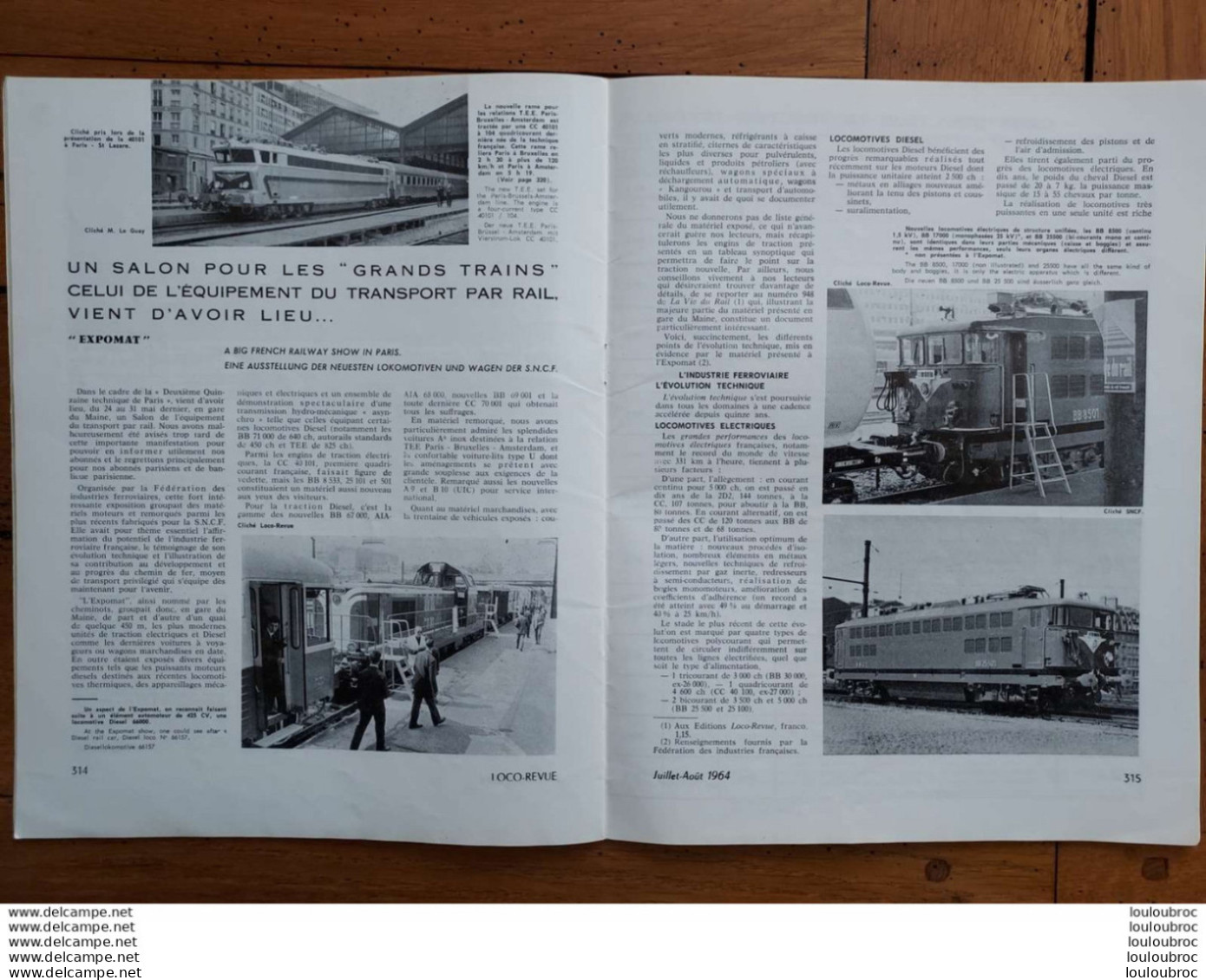 LOCO REVUE N°242  DE 1964 AMATEURS DE CHEMINS DE FER ET DE MODELISME PARFAIT ETAT - Trains
