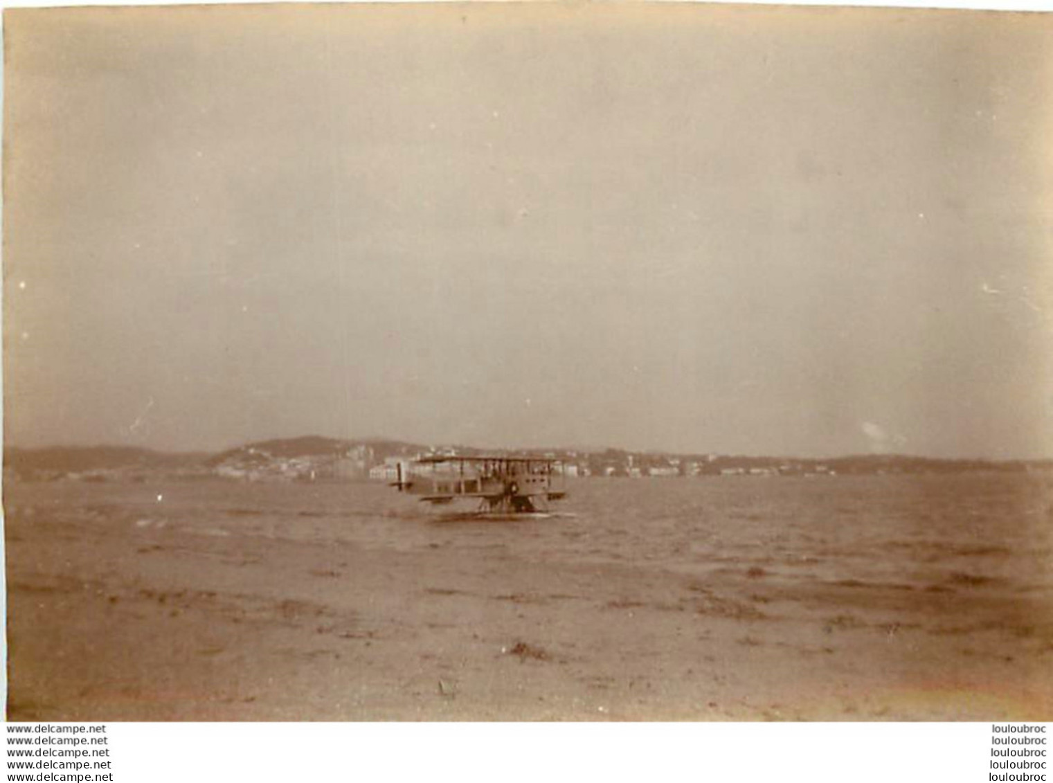 HYDRAVION  BAIE DE SAINT RAPHAEL FREJUS EN 1927 PHOTO ORIGINALE 8 X 5.50 CM - Aviazione