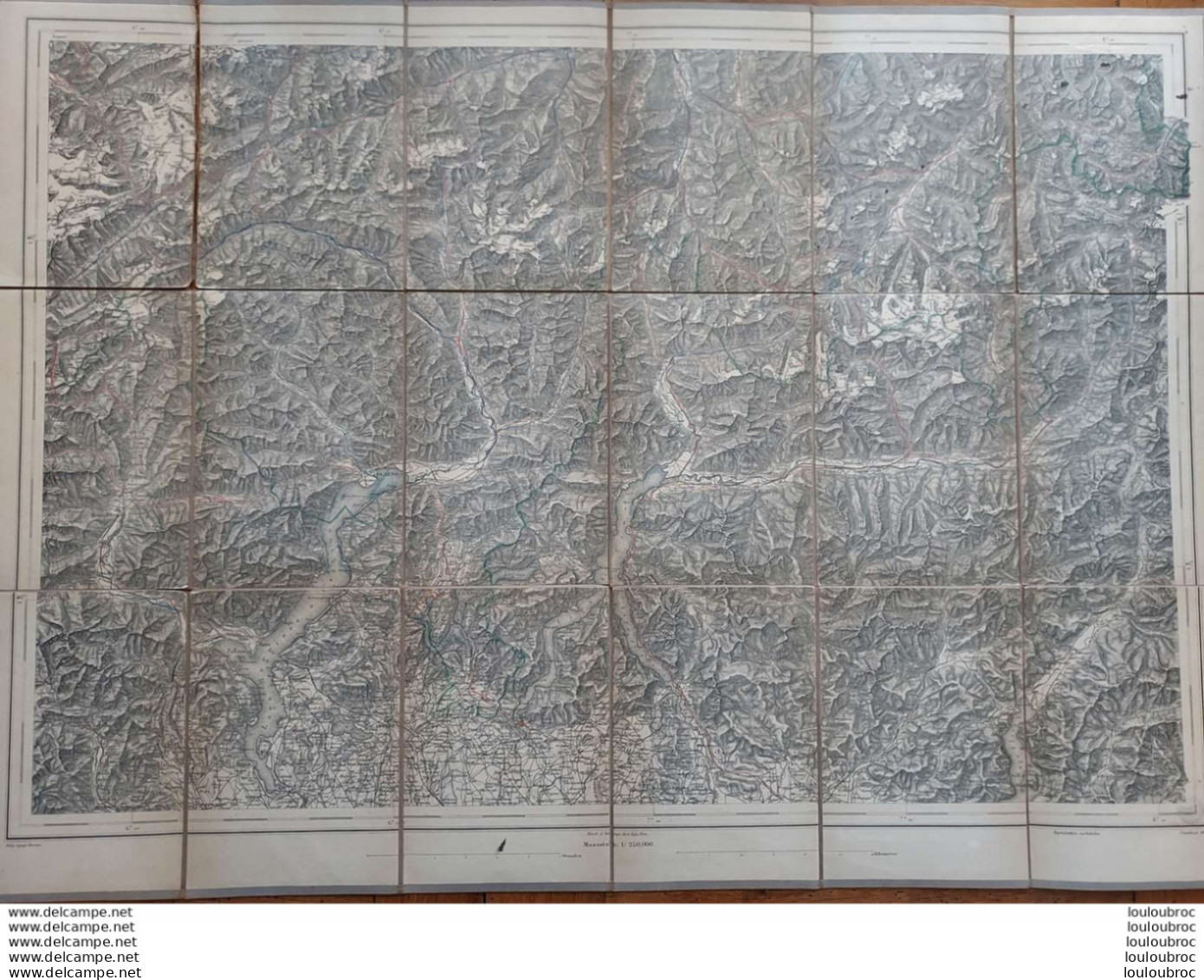 CARTE SUISSE SCHWEIZ BLATT IV CARTE TOILEE - Topographische Karten