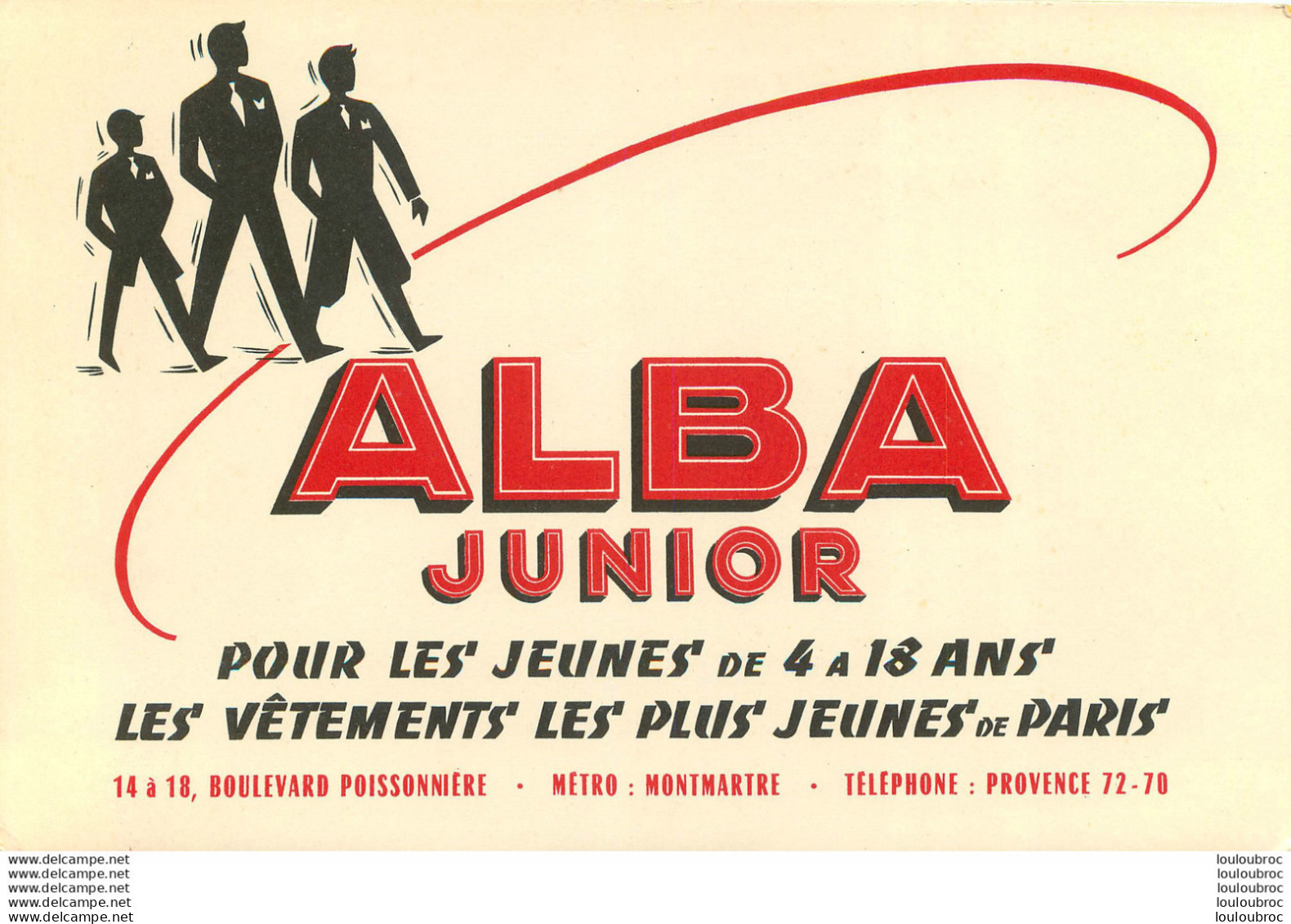 BUVARD ALBA JUNIOR LES VETEMENTS POUR JEUNES  PARIS - Other & Unclassified