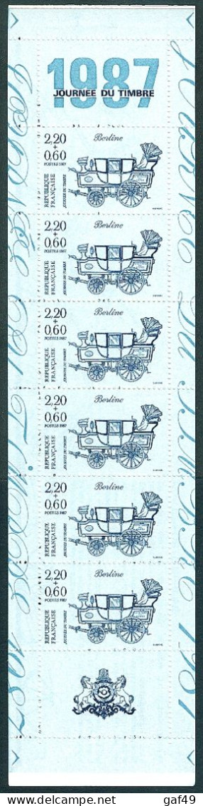 Carnet Journée Du Timbre 1987 N° Y&T: BC2469A Neuf Sans Charnière Non Plié - Stamp Day