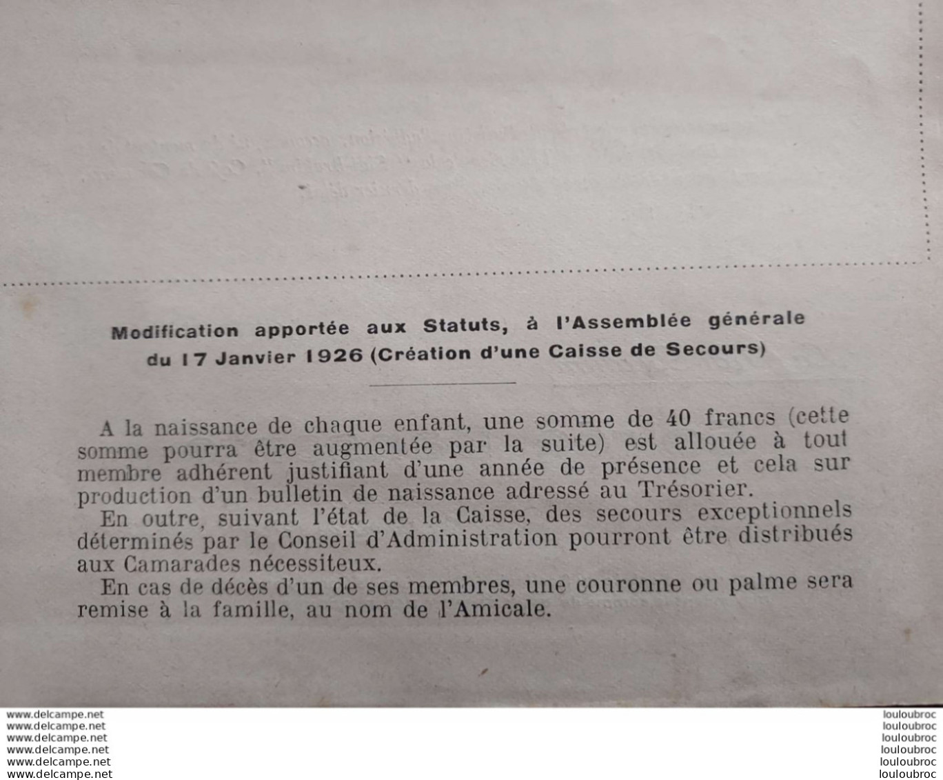 LA SIDI BRAHIM 01/1927 L'AMICALE DES ANCIENS CHASSEURS A PIED ET ALPINS 1926  LIVRET DE 8 PAGES - Documenten