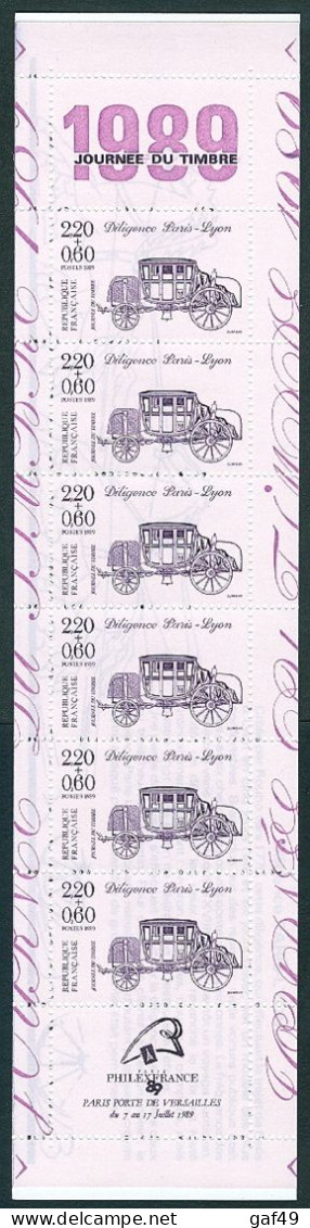Carnet Journée Du Timbre 1989 N° Y&T: BC2578A Neuf Sans Charnière Non Plié - Tag Der Briefmarke