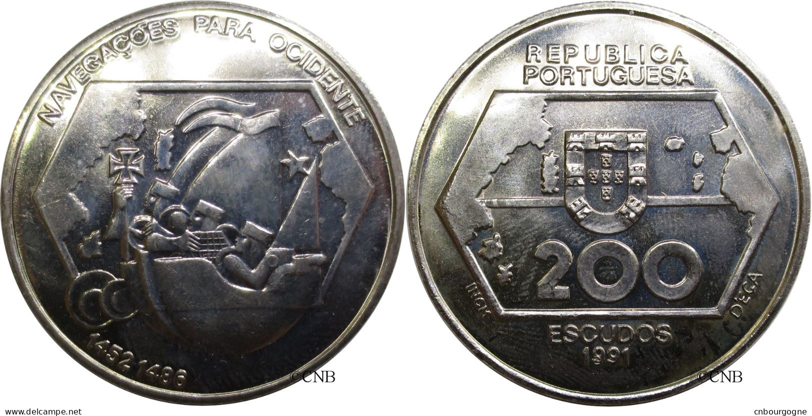 Portugal - République - 200 Escudos 1991 - SPL/MS63 - Mon4190 - Portugal