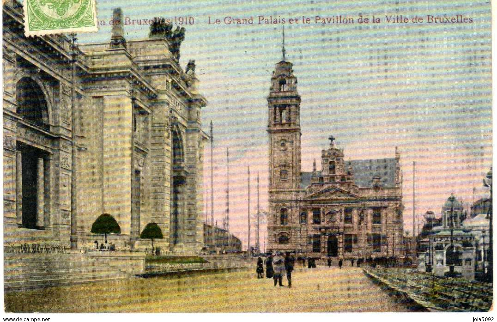 BELGIQUE -  BRUXELLES - Exposition De 1910 - Le Grand Palais Et Le Pavillon De La Ville - Expositions Universelles