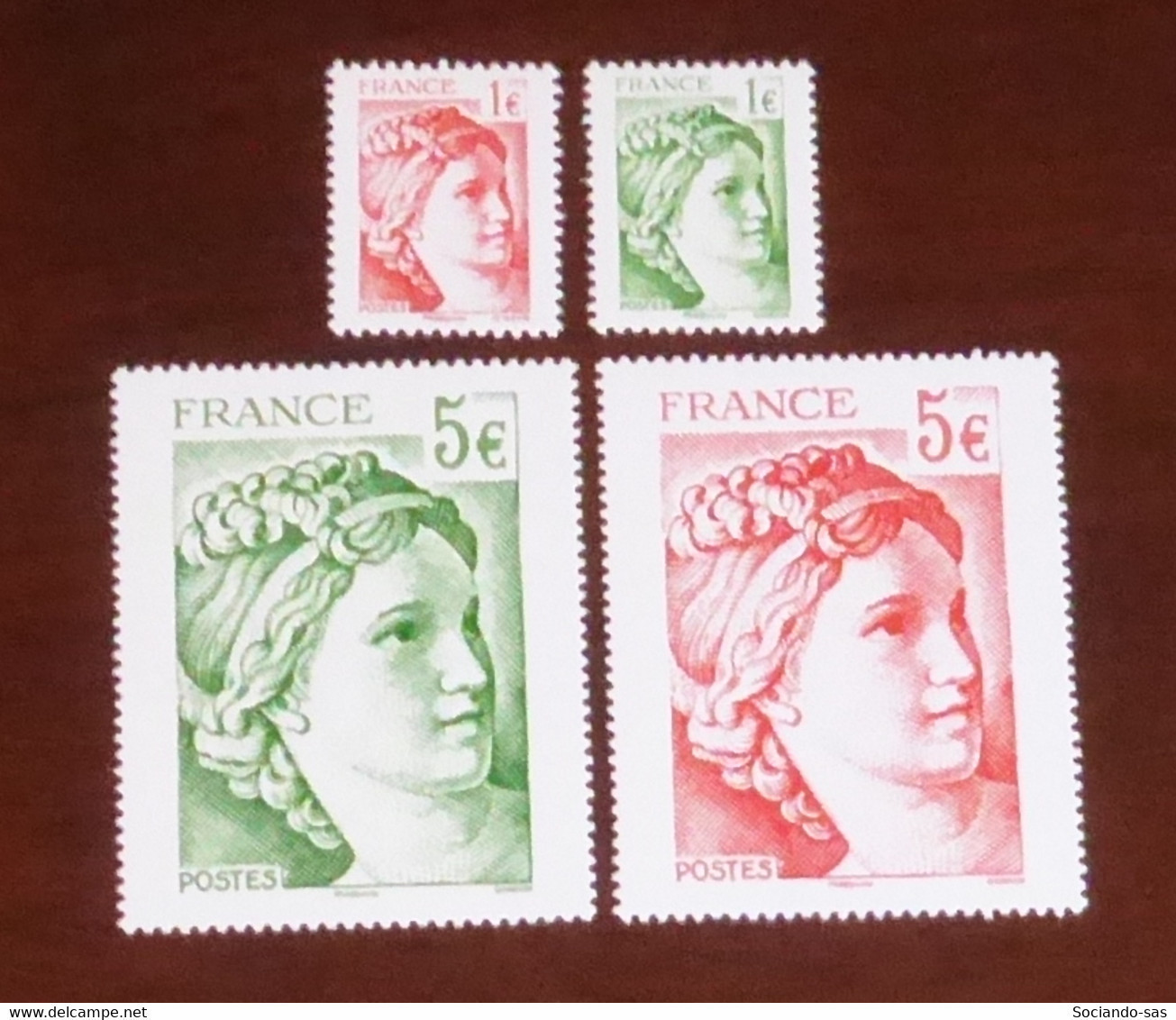 FRANCE - 2017 - N°YT. 5179 à 5182 - Sabine De Gandon - Neuf Luxe ** / MNH / Postfrisch - Unused Stamps