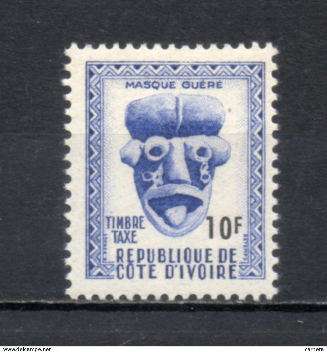 COTE D'IVOIRE TAXE  N° 22    NEUF SANS CHARNIERE COTE 1.00€    MASQUE ART - Côte D'Ivoire (1960-...)