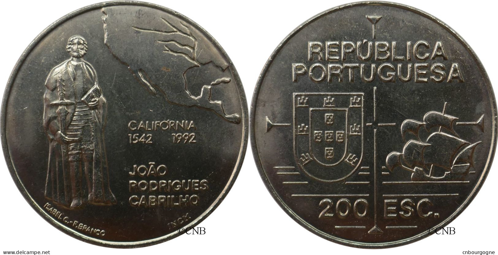 Portugal - République - 200 Escudos 1992 João Rodrigues Cabrilho - Découverte De La Californie - UNC - Mon5135 - Portugal