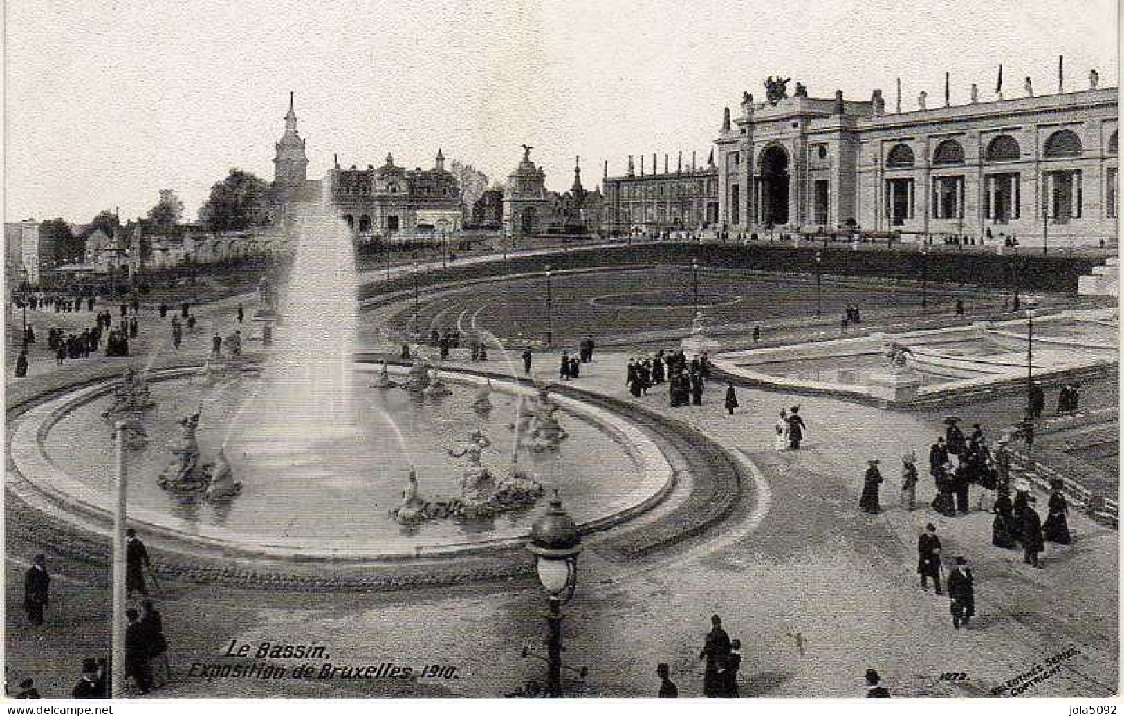 BELGIQUE -  BRUXELLES - Exposition De 1910 - Le Bassin - Expositions Universelles