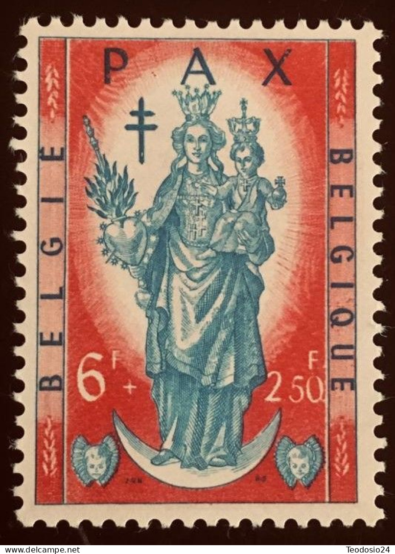 Belgique  1958 Y&T 1088 - Michel 1141  - 6f+2,50f Notre Dame De La Paix - Ungebraucht