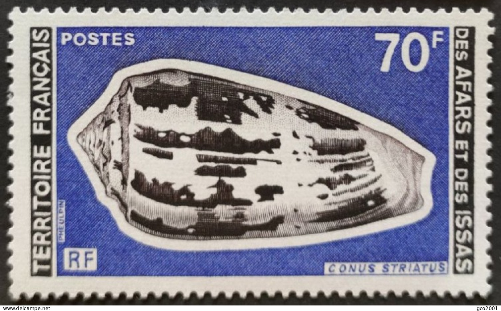 AFARS ET ISSAS / YT 427 / FAUNE - COQUILLAGE - CONE / NEUF ** / MNH - Conchiglie