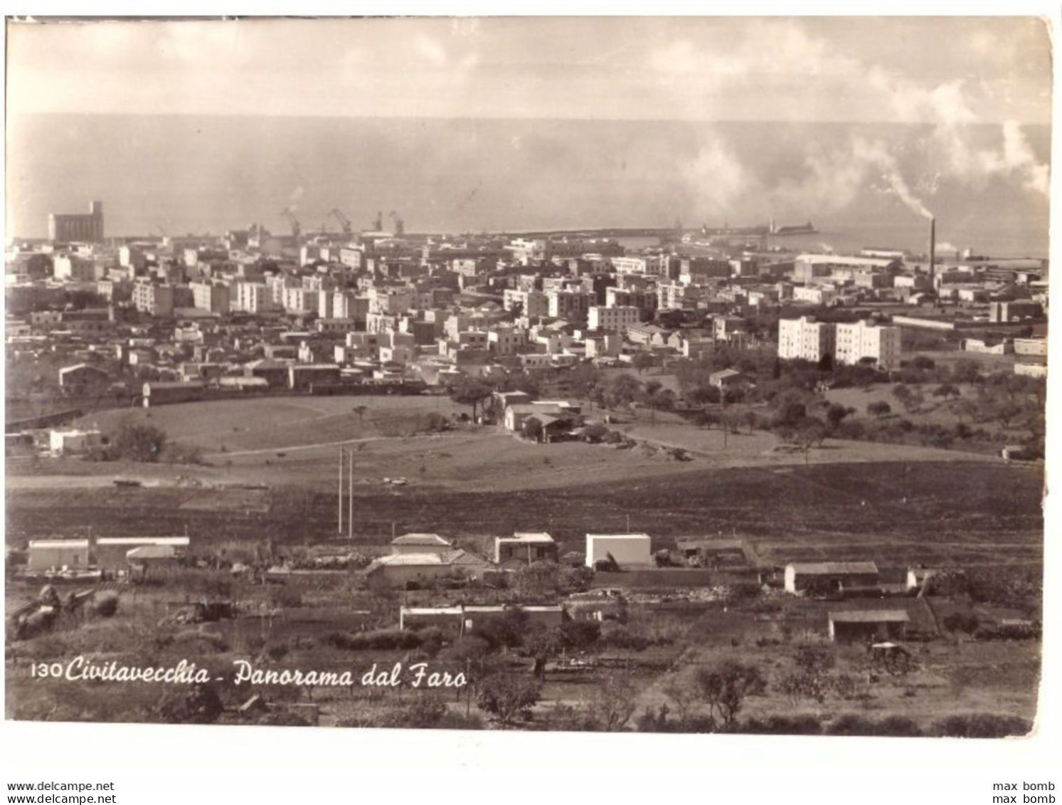 1955 CIVITAVECCHIA 4 - PANORAMA DAL FARO   ROMA - Civitavecchia