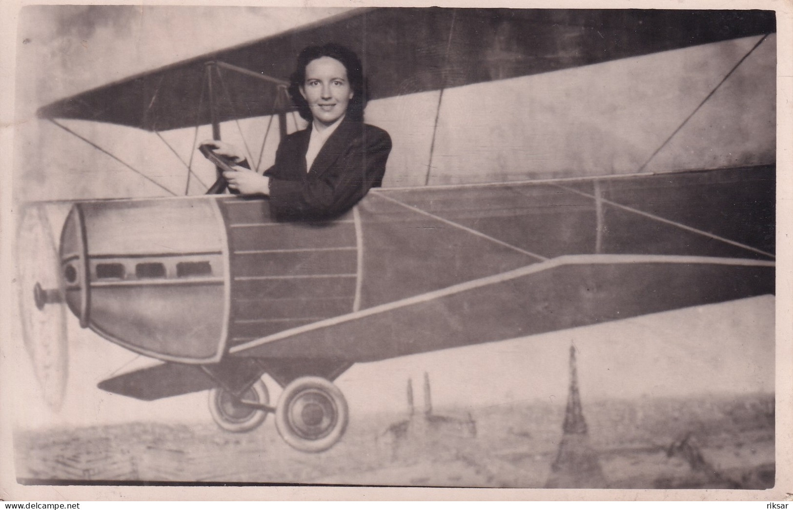 AVIATION(CARTE PHOTO) FEMME - Aviazione