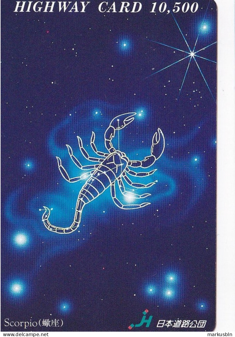 Japan Prepaid Highway Card 10500 - Zodiac Scorpio - Japon