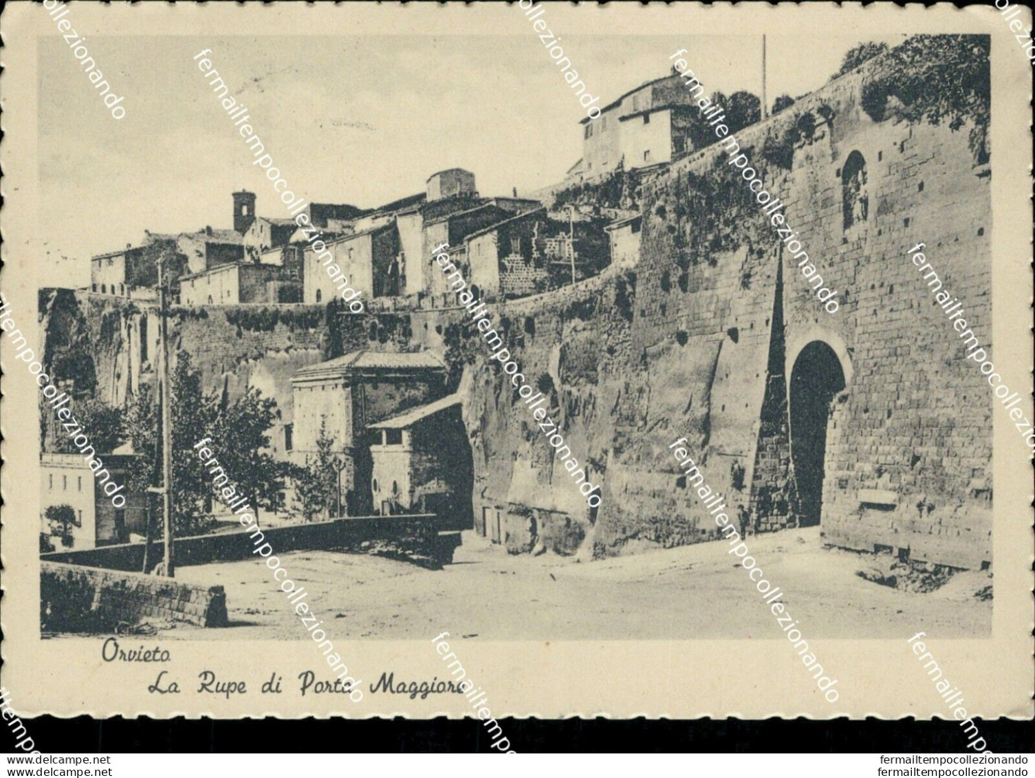 Bh417 Cartolina Orvieto Le Rupe Di Porta Maggiore Provincia Di Terni - Terni