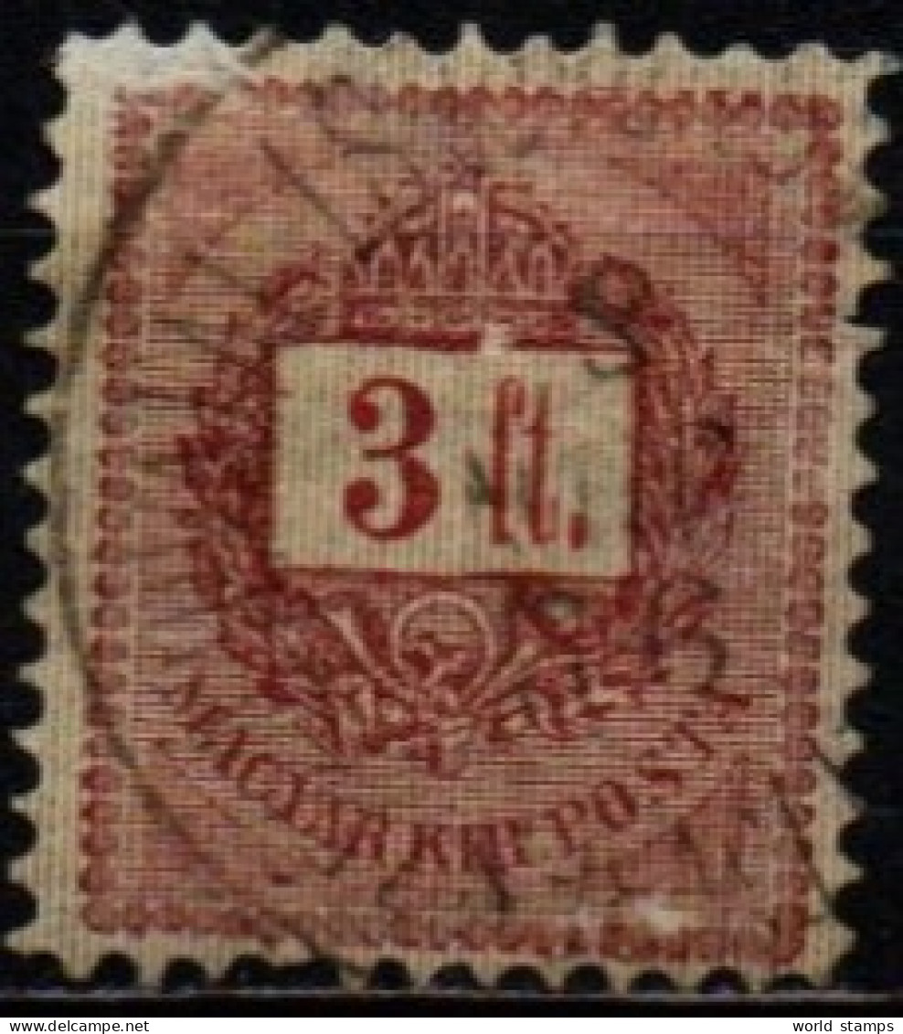 HONGRIE 1898-9 O DENT 12x11.5 - Gebraucht