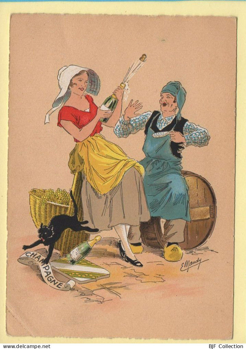 Province : CHAMPAGNE / Blason / Costumes / Folklore / Illustrateur (voir Scan Recto/verso) - Franche-Comté