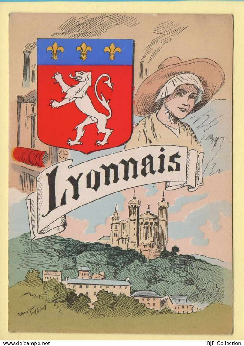 Province : LE LYONNAIS / Blason / Costume / Folklore / Illustrateur (voir Scan Recto/verso) - Rhône-Alpes