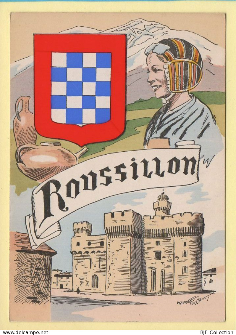 Province : LE ROUSSILLON / Blason / Costume / Folklore / Illustrateur (voir Scan Recto/verso) - Languedoc-Roussillon