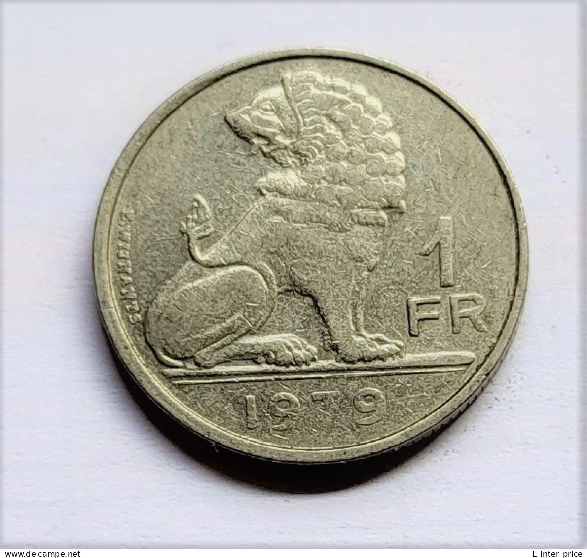 BELGIQUE - Rare Monnaie Fautée De 1 Franc 1939 (NLD/FRA) - TTB - 1 Franc