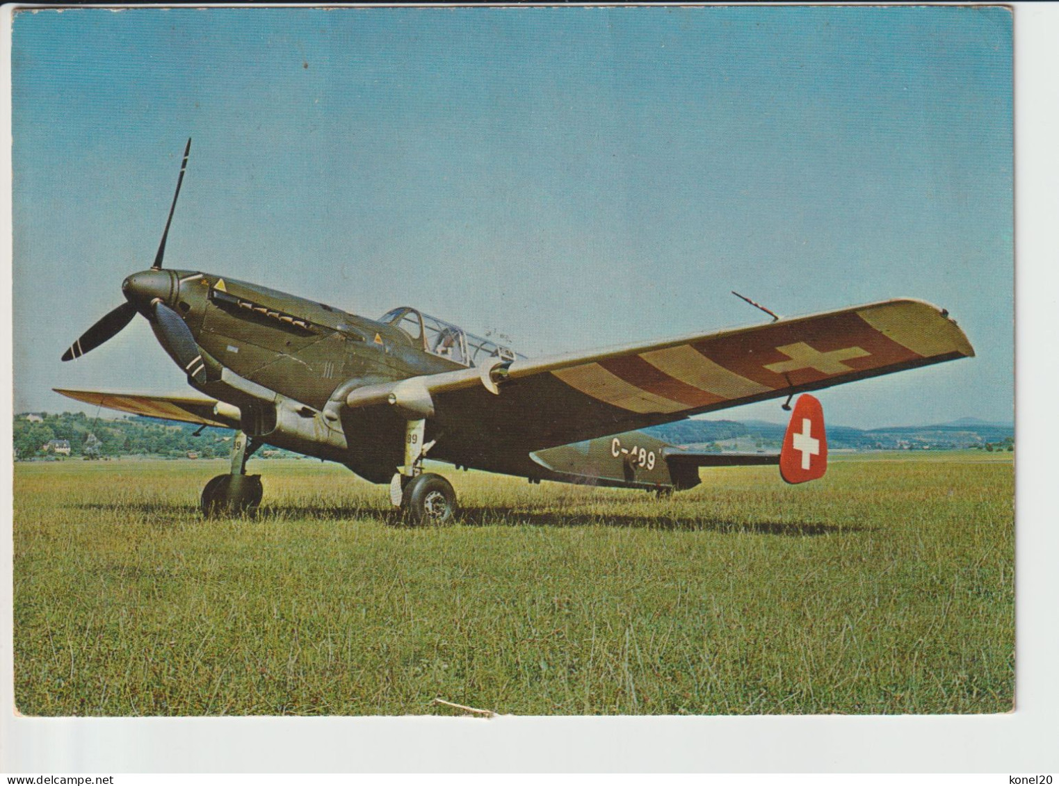 Vintage Pc Swiss C-3603 Aircraft - 1919-1938: Entre Guerras