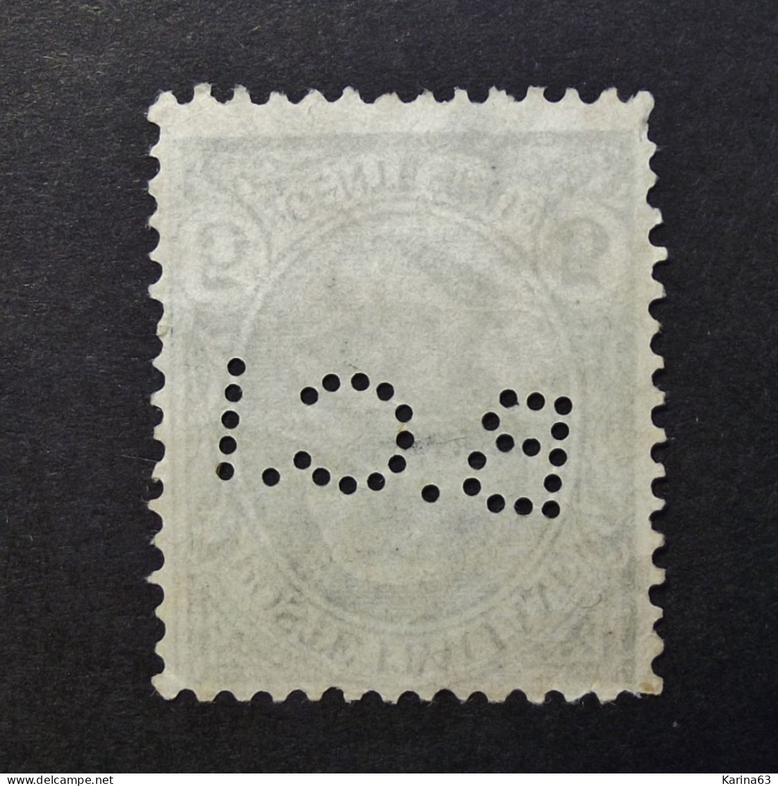 Italia - Italy - 1906 -  Perfin - Lochung -  B.C.I  - Banca Commerciale Italiana - Cancelled - Used