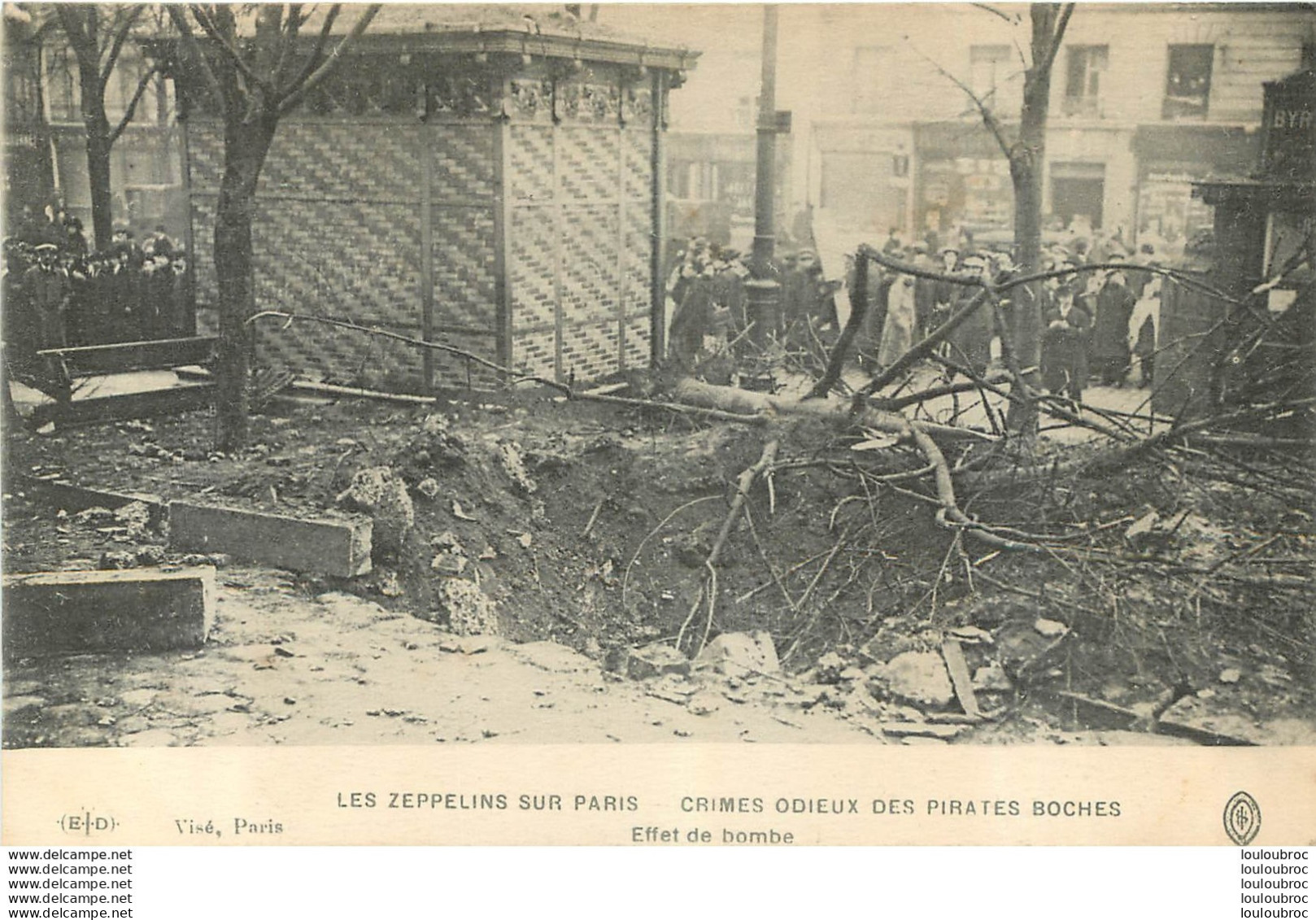 LES ZEPPELINS SUR PARIS CRIMES ODIEUX DES PIRATES BOCHES EFFET DE BOMBE - Guerre 1914-18