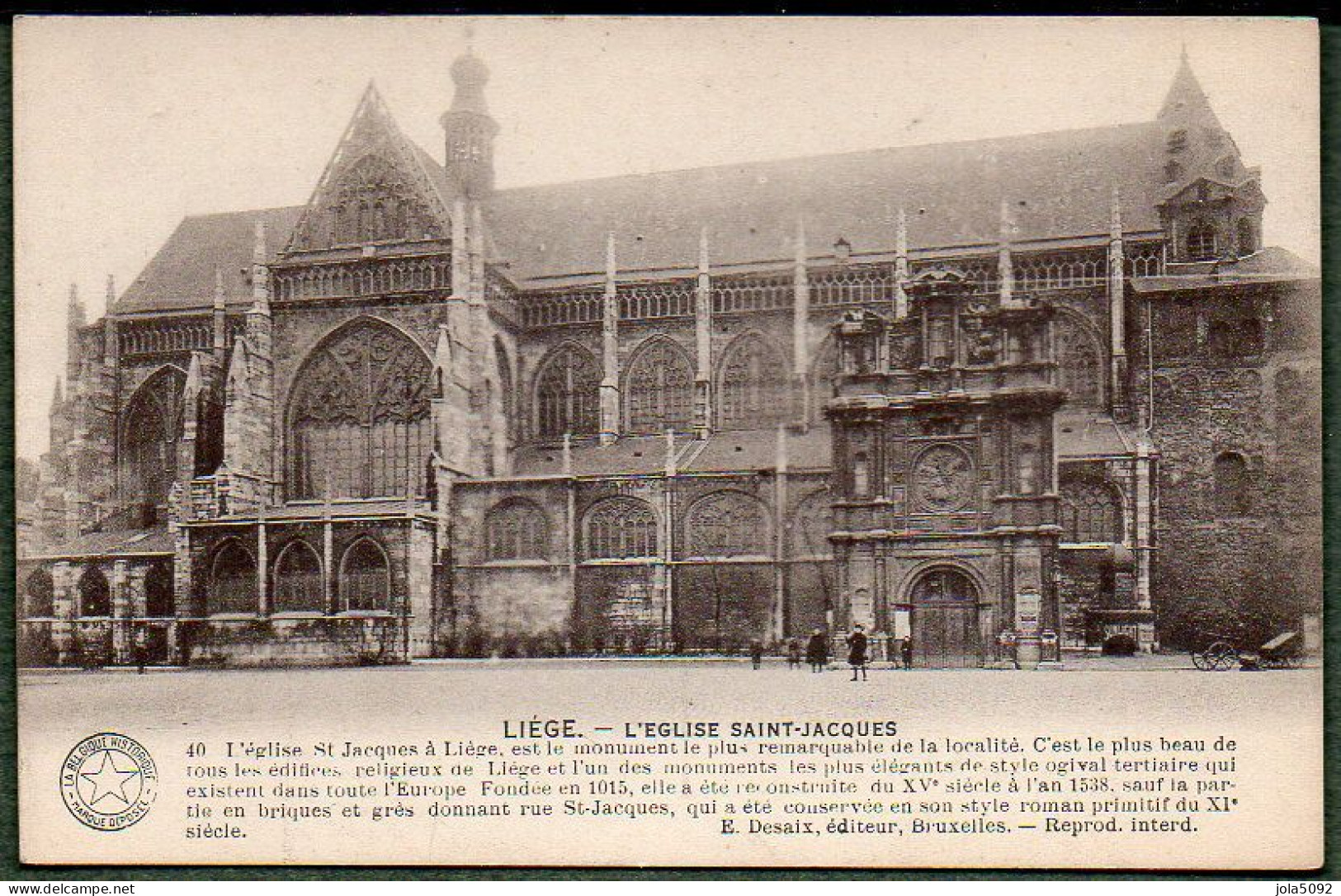 BELGIQUE - LIEGE - L'Eglise SAINT-JACQUES - Liege