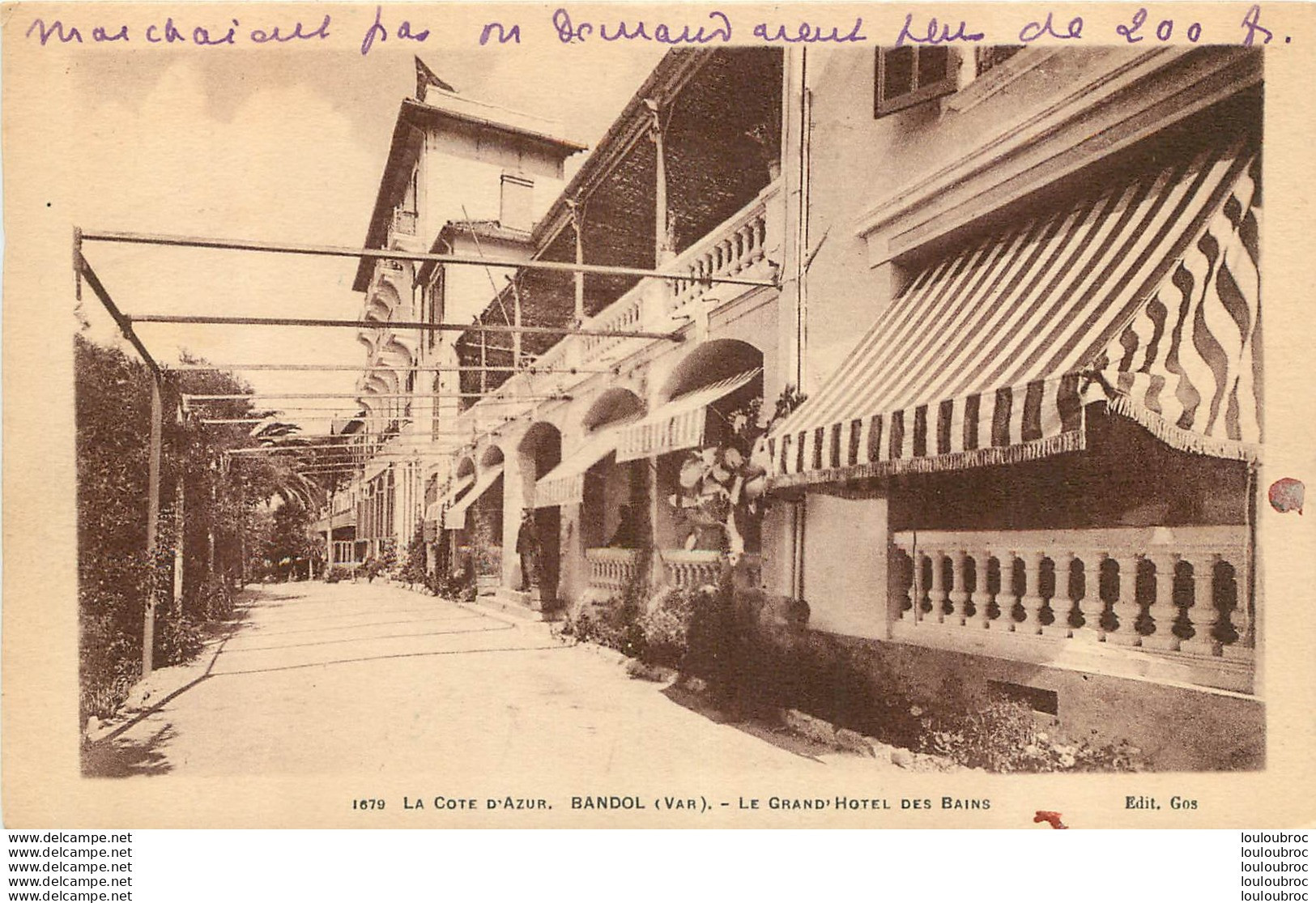 BANDOL LE GRAND'HOTEL DES BAINS - Bandol