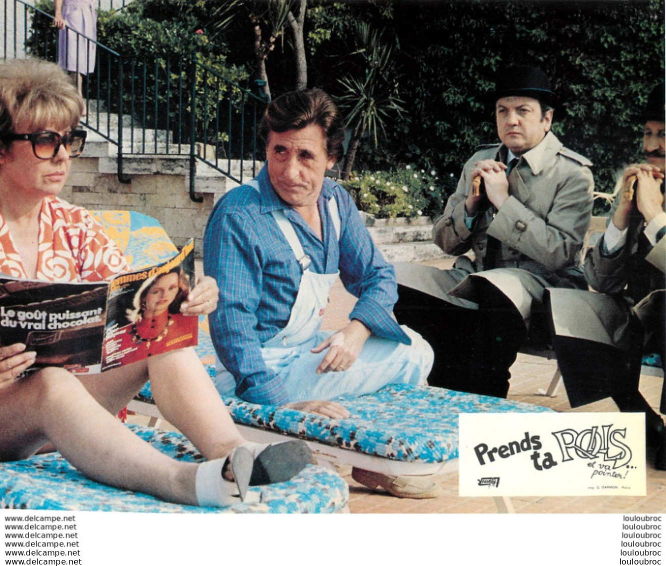 PHOTO FILM PRENDS TA ROLLS ET VA POINTER AVEC JEAN LEFEBVRE 1981 FORMAT  27 X 21 CM - Célébrités