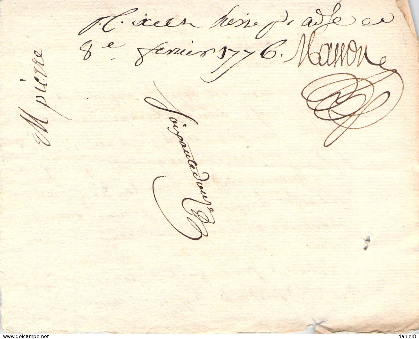 Document à Identifier  Lorraine Et Bar Neuf Deniers  1776 - Non Classés