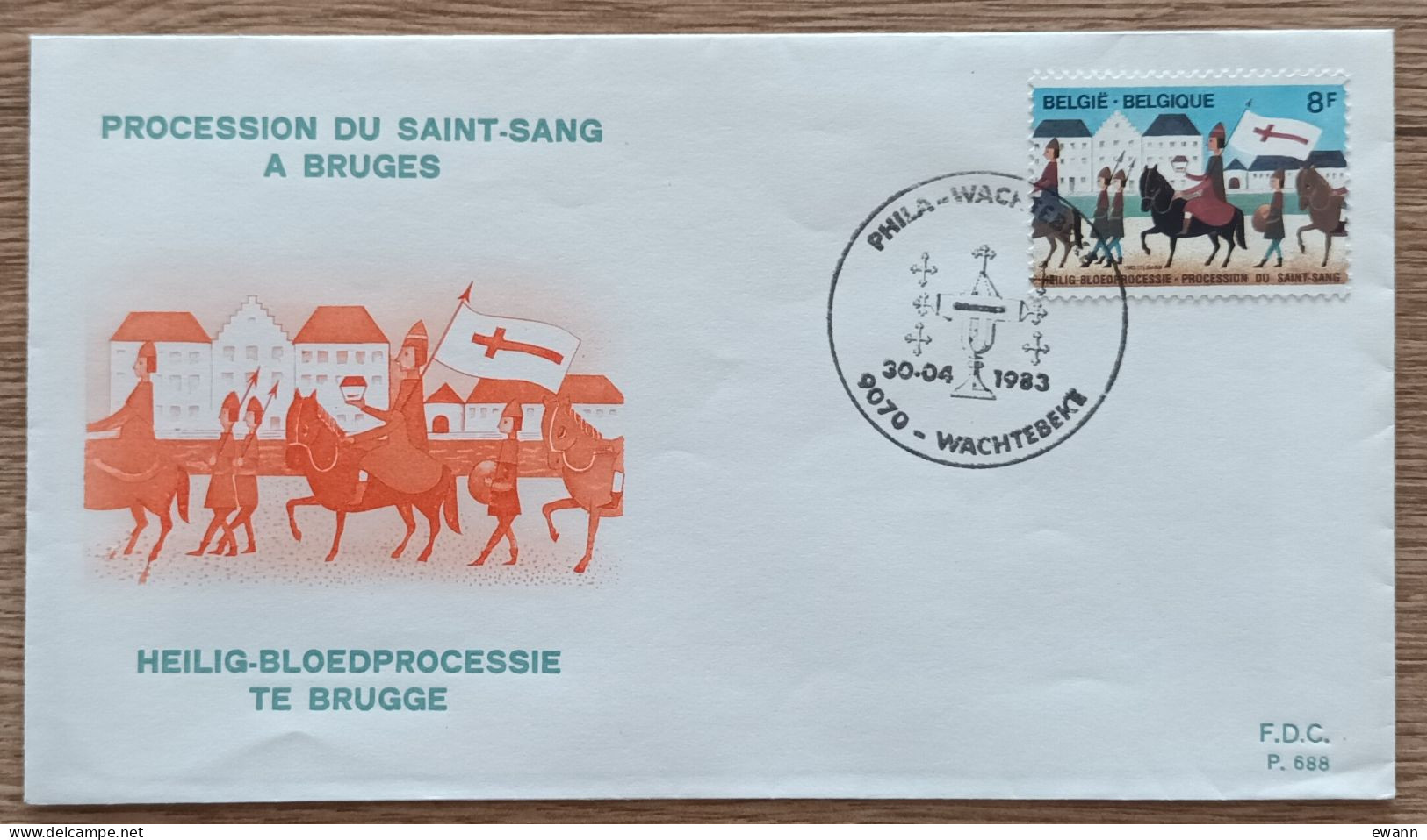 Belgique - FDC 1983 - YT N°2090 - Procession Du Saint Sang à Bruges - 1981-1990