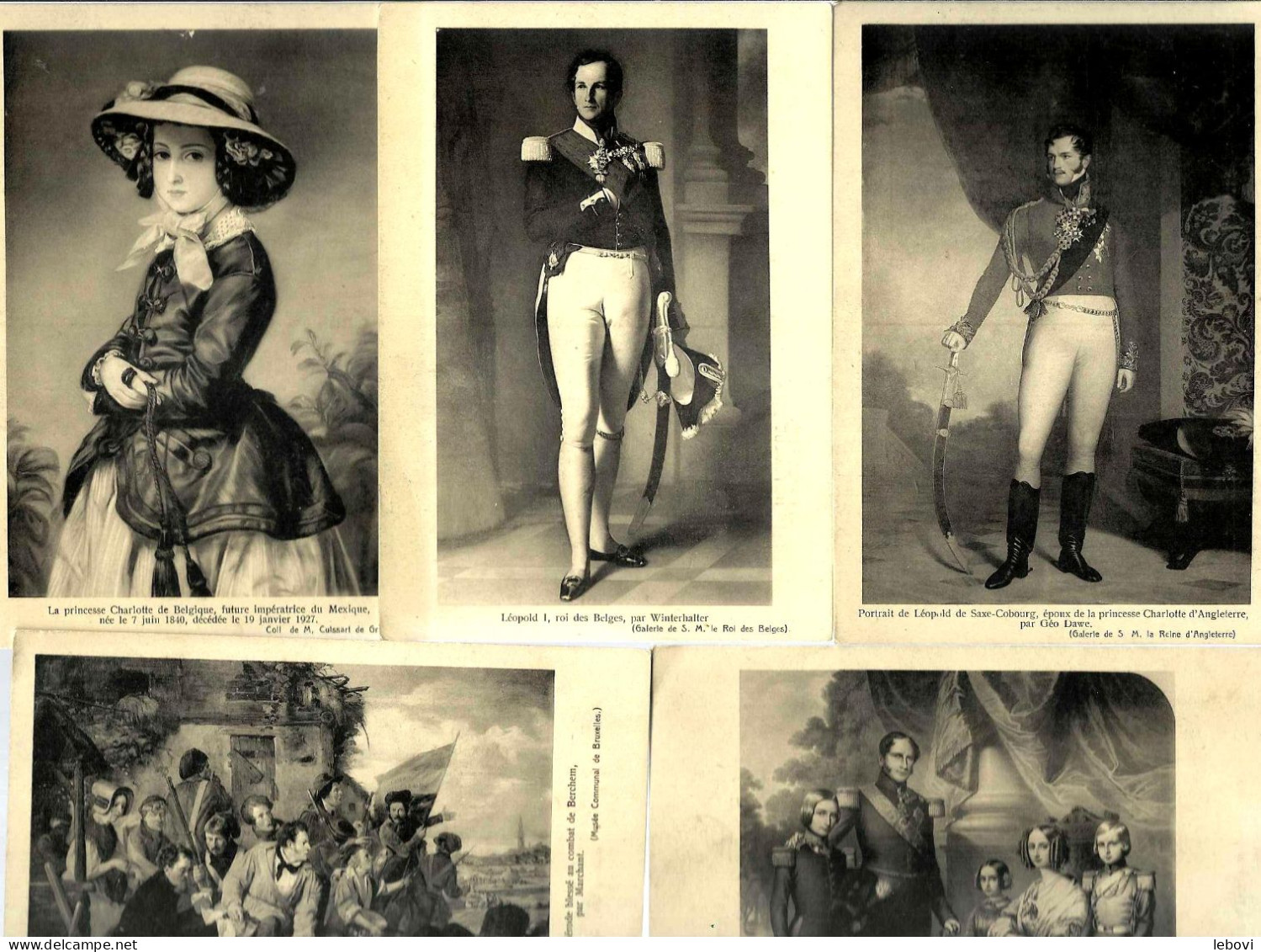 « Exposition Historique 1830 Bruxelles – Palais D’Egmont » - Nels – Lot De 9 CP - Geschichte