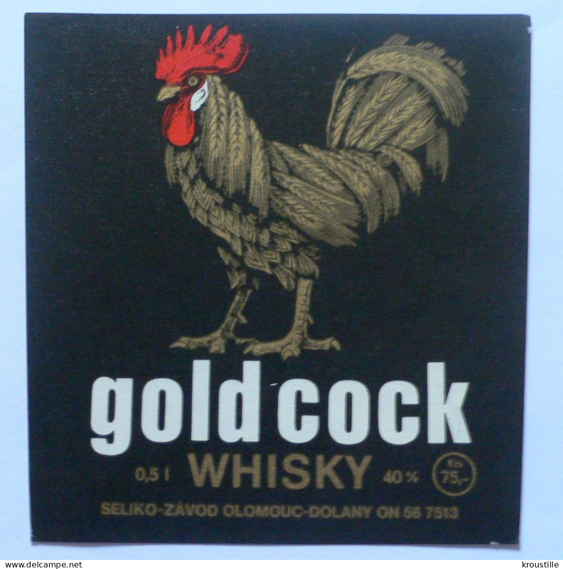 ETIQUETTE GOLDCOCK - WHISKY - THEME COQ - NEUVE - Whisky