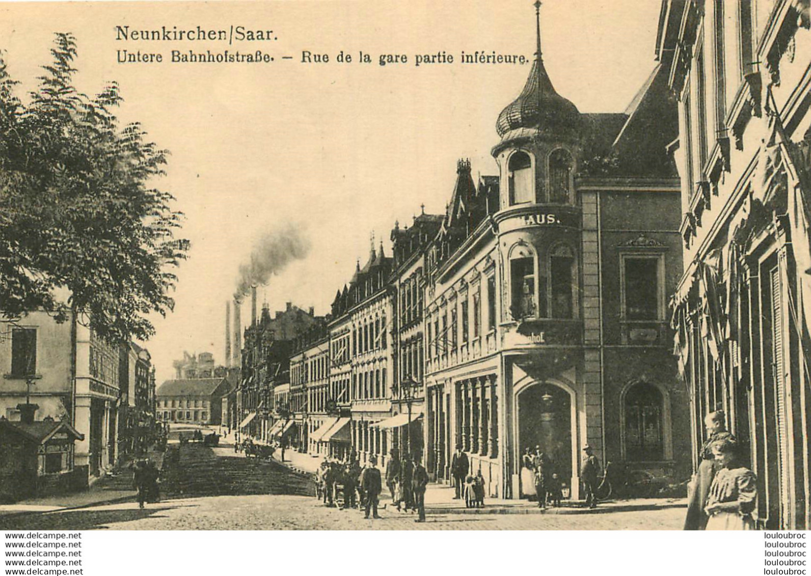 NEUNKIRCHEN  RUE DE LA GARE PARTIE INFERIEURE R2 - Autres & Non Classés