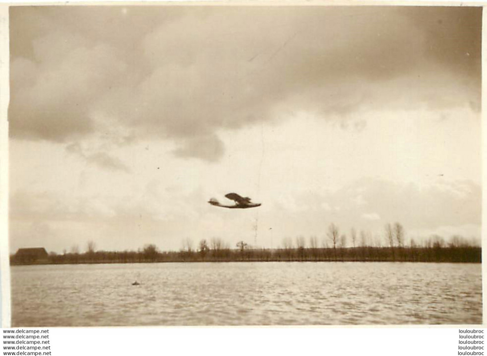 CAUDEBEC EN CAUX HYDRAVION LATECOERE LA CROIX DU SUD 1934 PHOTO ORIGINALE 8 X 5.50 CM     REF 3 - Aviación