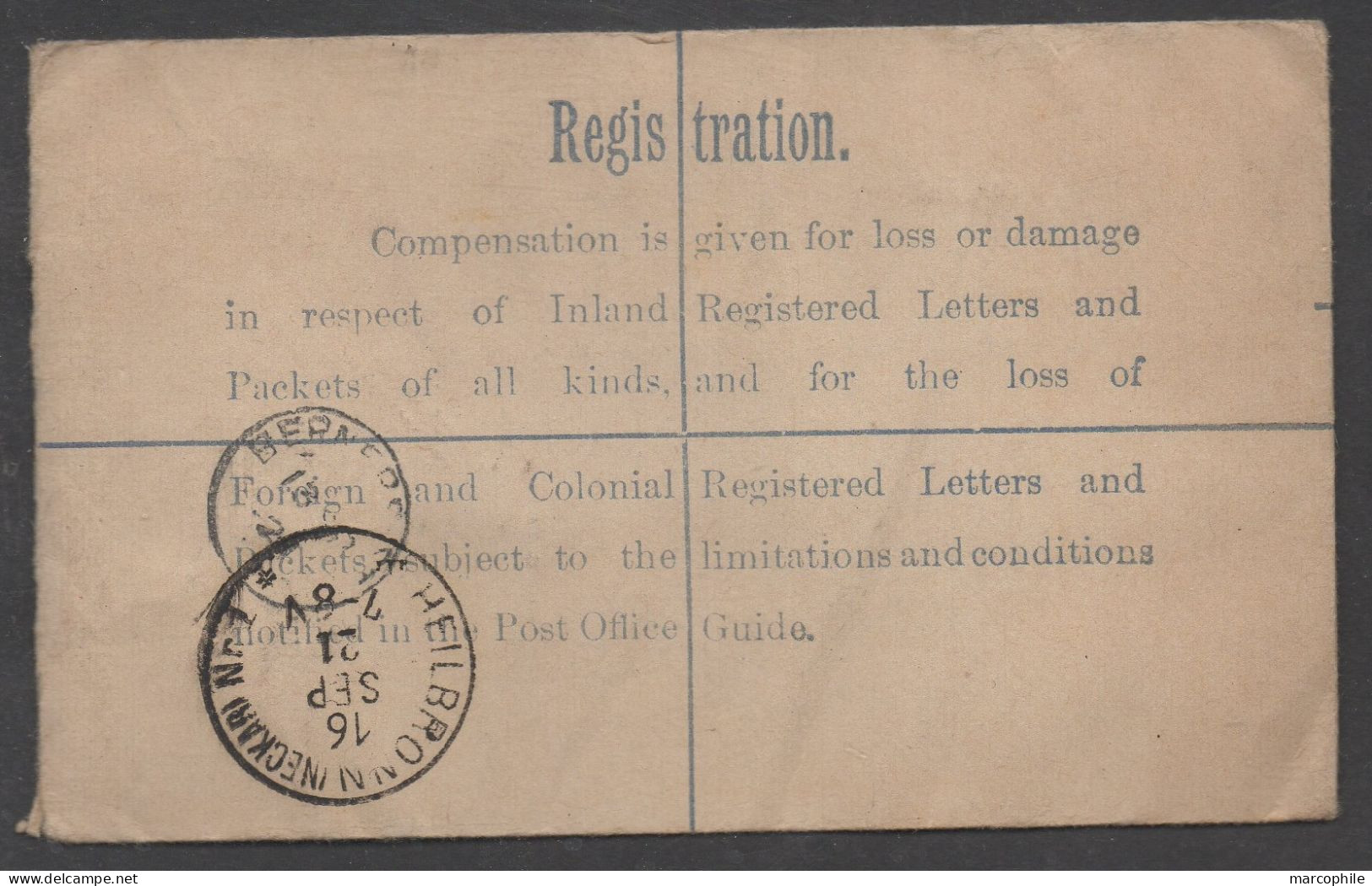 LONDRES - GB - UK / 1921 ENTIER POSTAL RECOMMMANDE POUR L' ALLEMAGNE - HEILBRONN - Postwaardestukken