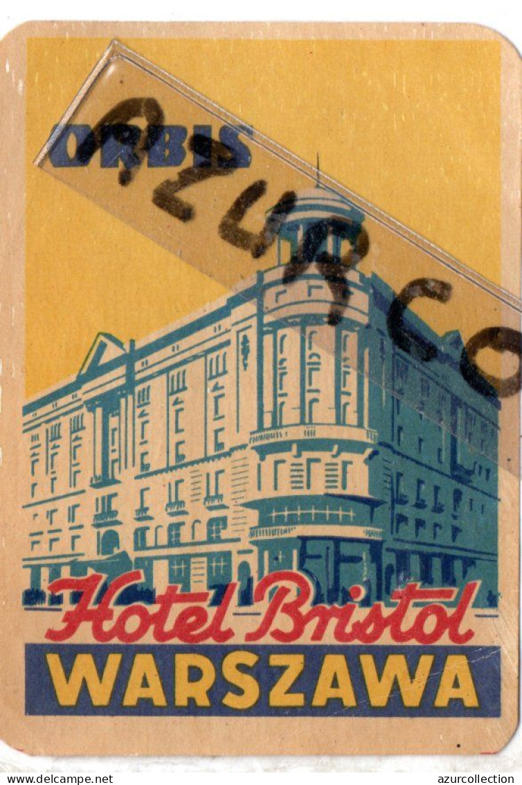 WARSZAWA . HOTEL BRISTOL - Hotel Labels