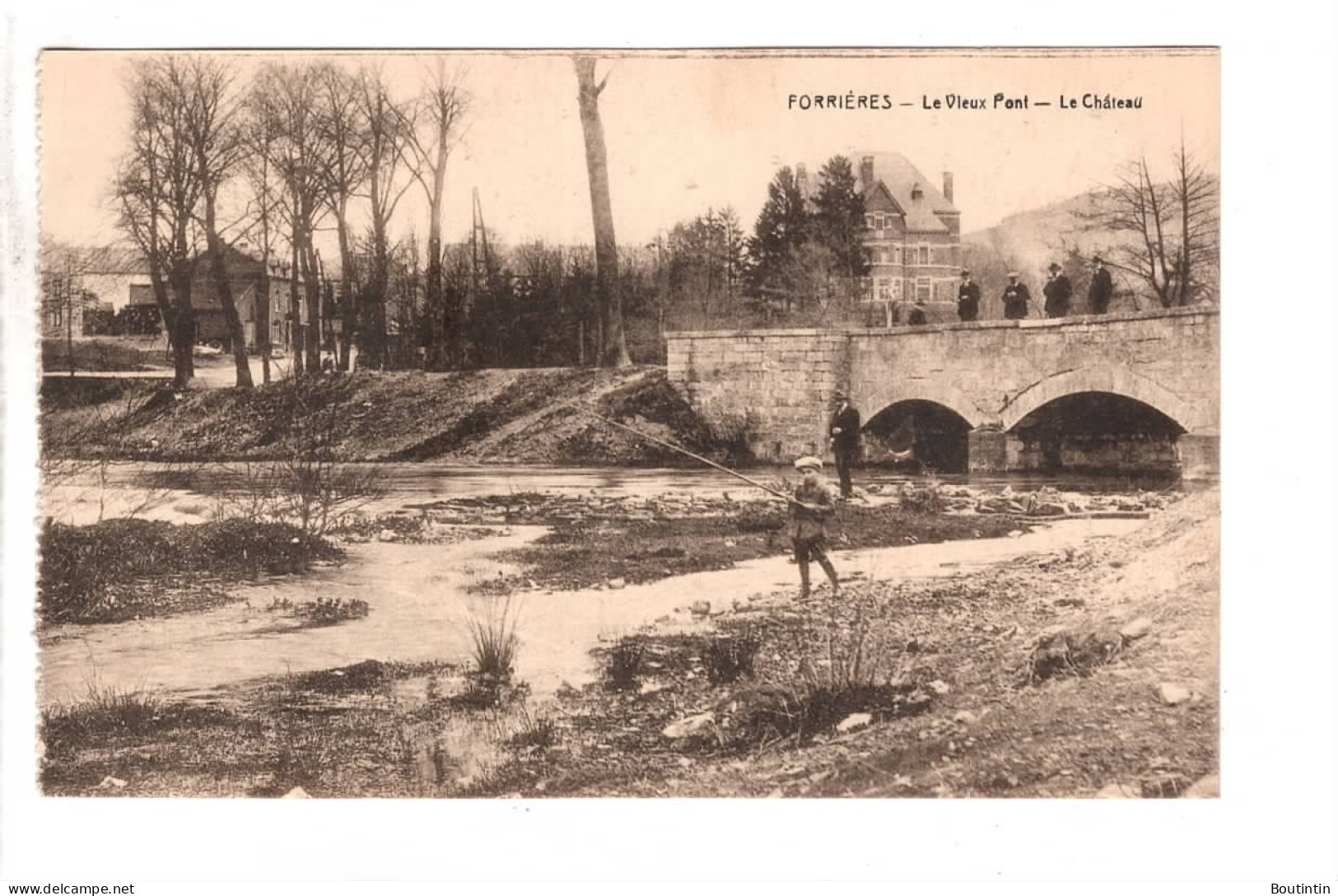 Forrières Vieux Pont Château ( Pêcheur ) - Nassogne