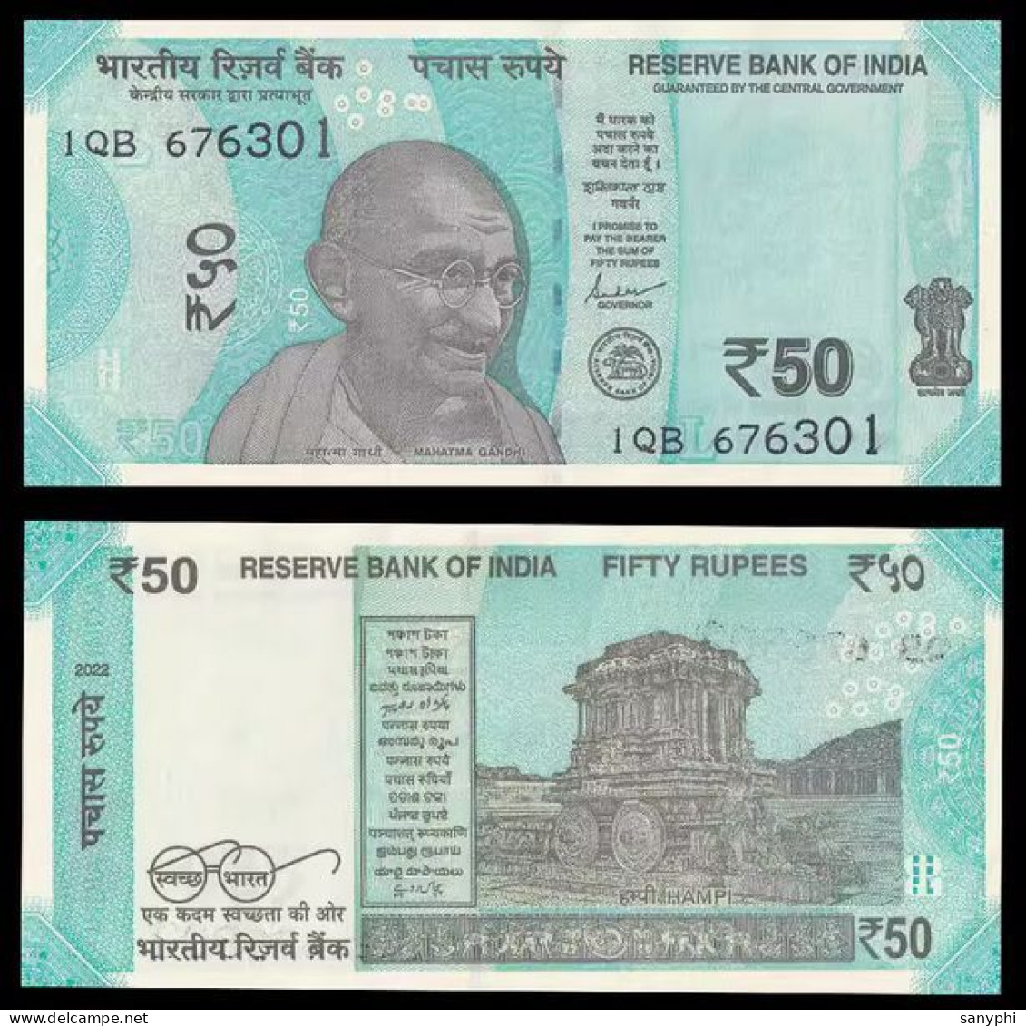 Reserve Bank Of India 2022  50R - Indien