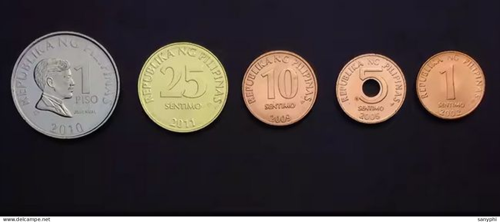 Central Bank Of The Philippines 5 Diff Coins  - Filippijnen