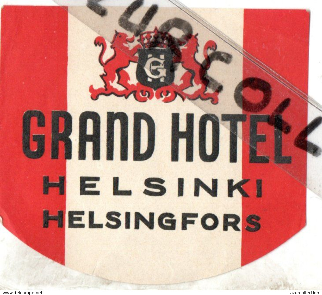GRAND. HOTEL  . HELSINKI - Etiquettes D'hotels