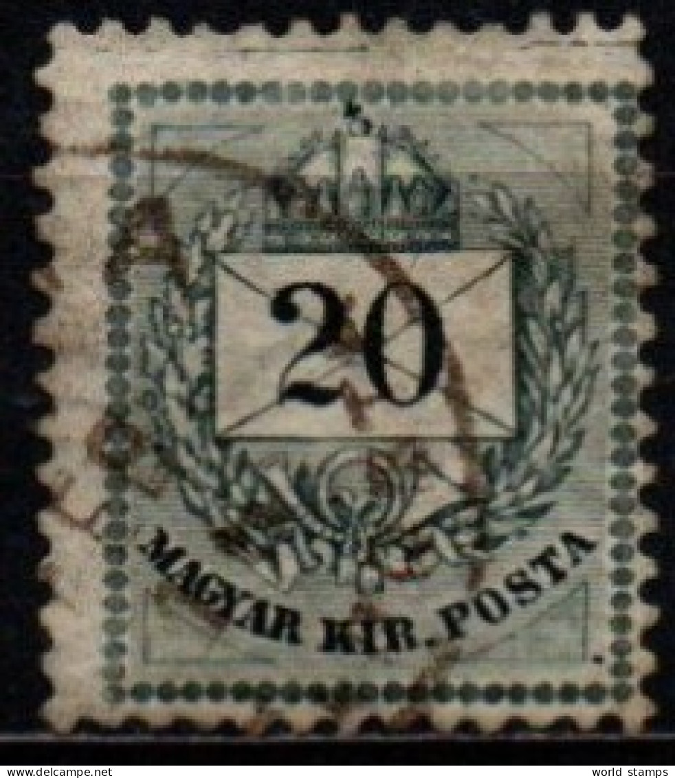 HONGRIE 1881 O DENT 12x11.5 - Usati