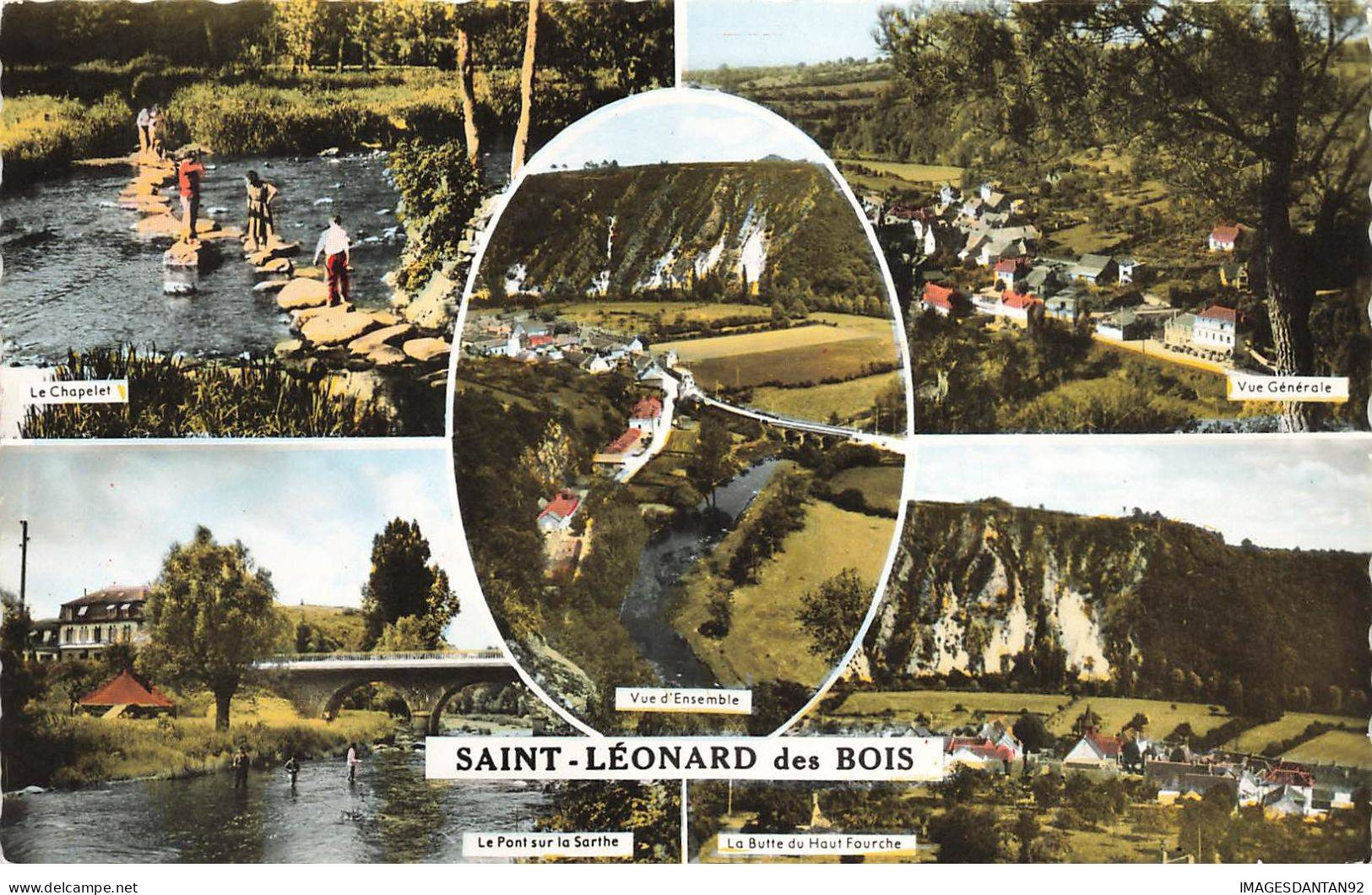 72 SAINT LEONARD DES BOIS AN#MK0735 SOUVENIR MULTI VUES - Saint Leonard Des Bois